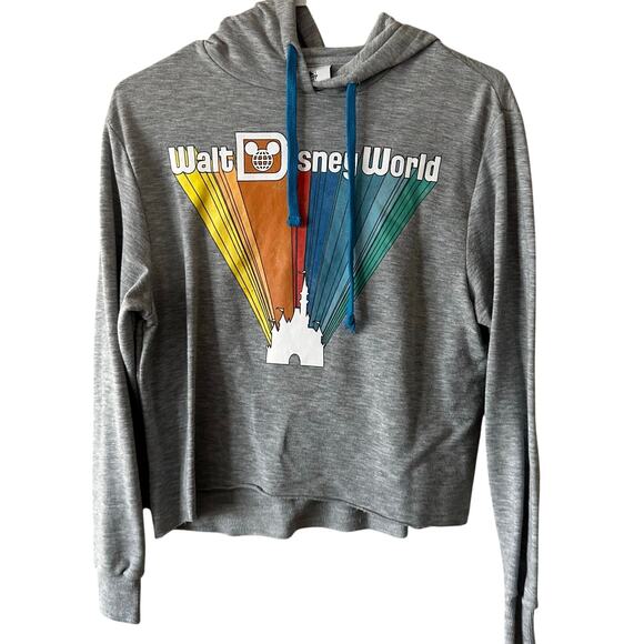 NWOT Walt Disney World Colorful Castle Lightweight Hoodie XS - Picture 1 of 3